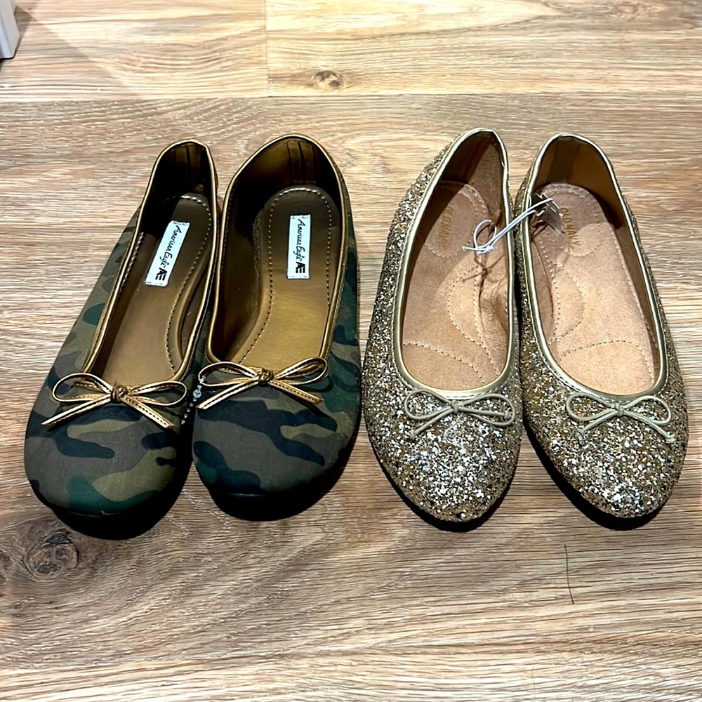 Ballet Flats- 2 Pairs New! Price is for both!
